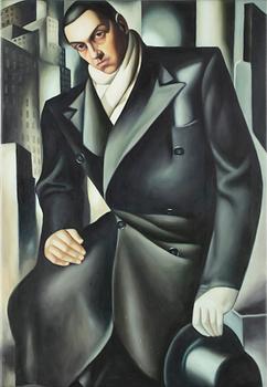 Tamara de Lempicka · TAMARA DE LEMPICKA, kopia efter, oljemålning, osignerad, 2000-tal.