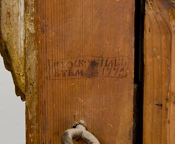 A Gustavian mirror by J. Schürer 1779.