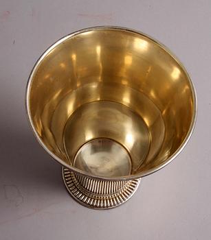 BÄGARE, sterlingsilver, delvis förgylld, CGH 1958.