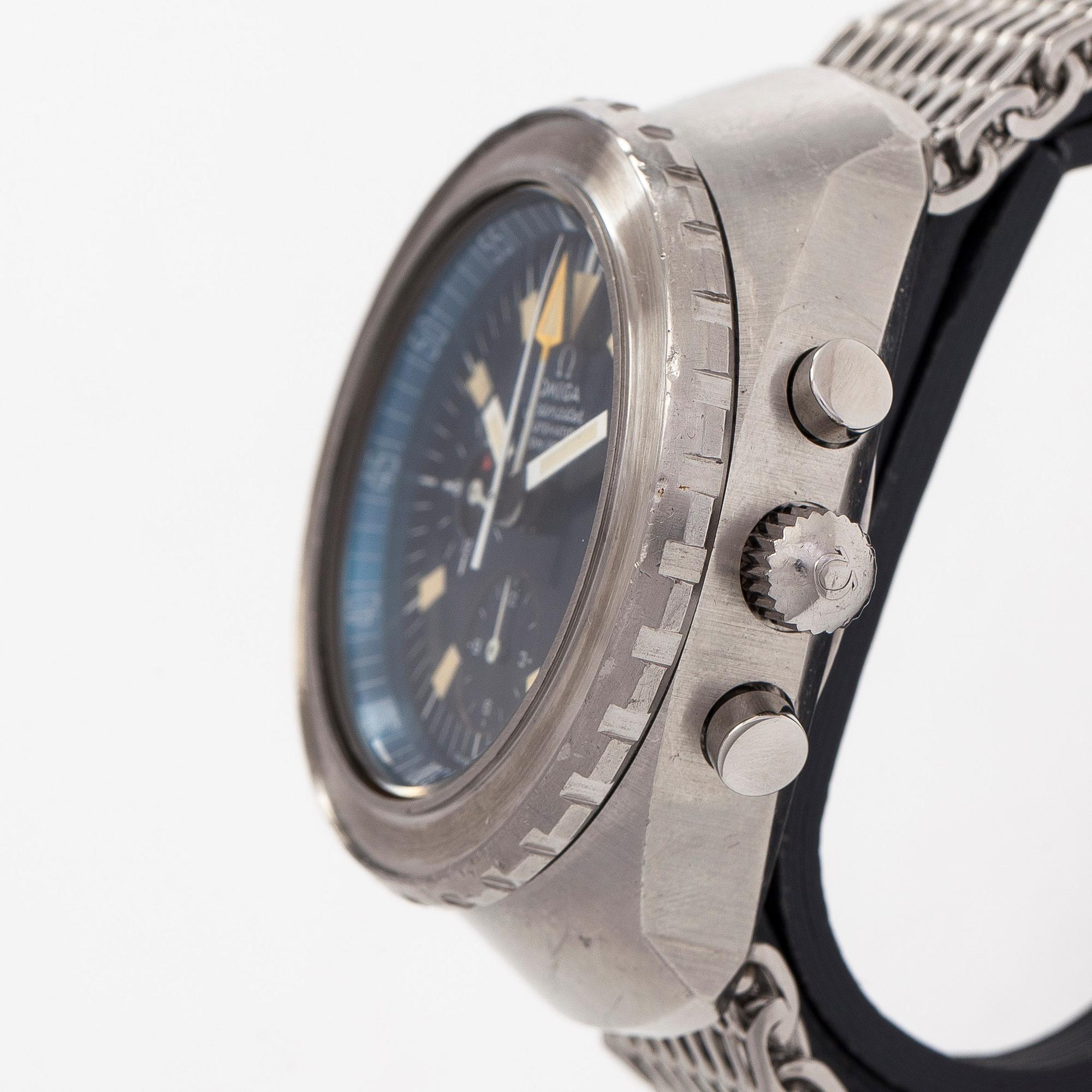 Omega, Seamaster, "Big Blue", kronograf, armbandsur, 44 mm.