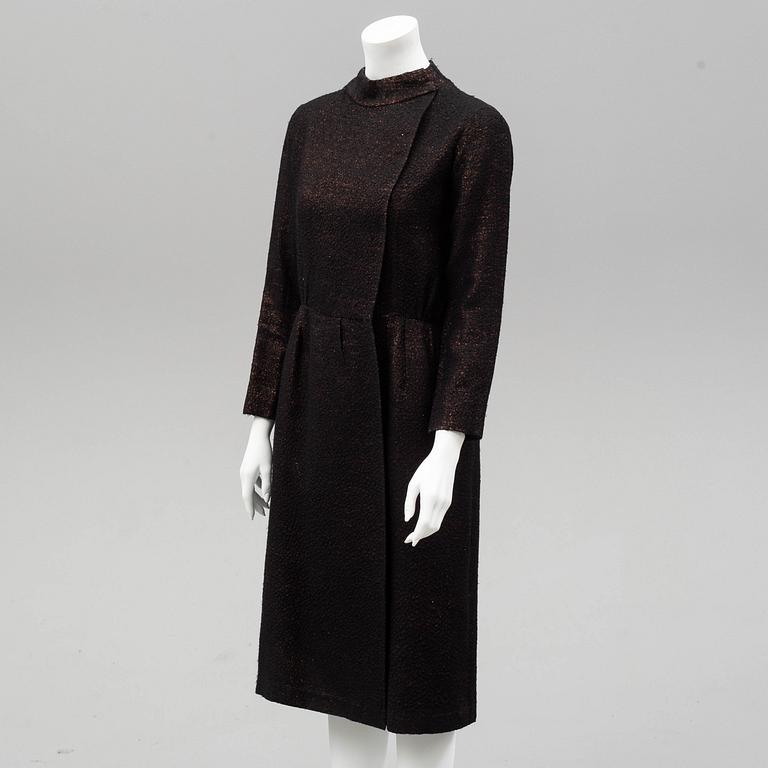 CHRISTIAN DIOR, kappa och klänning, 1960-tal.