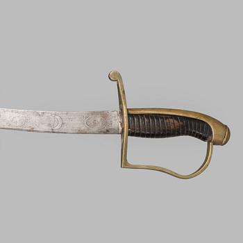 UNIFORMSJACKA, KEPI samt SABEL, 1800-tal.