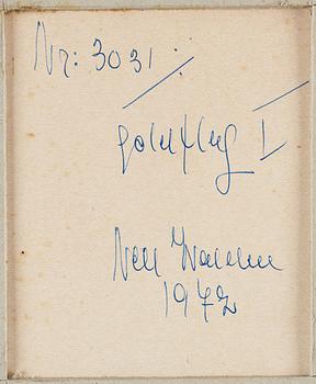 NELL WALDEN, mixed media on paper.