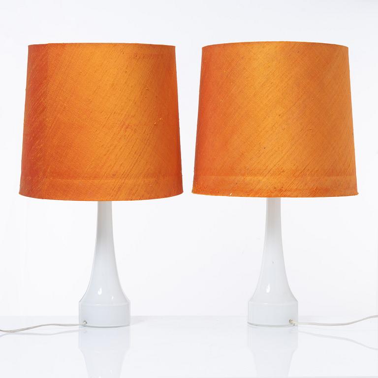 Bordslampor, 3 st, Bergboms, 1900-talets andra hälft.