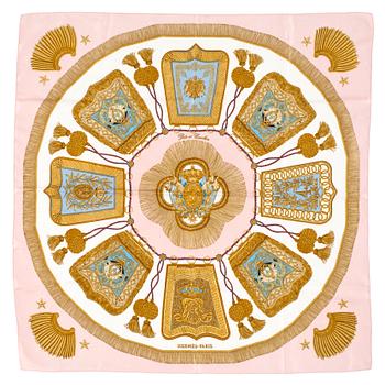 345. HERMÈS, a silk scarf, "Poste et Cavalerie".