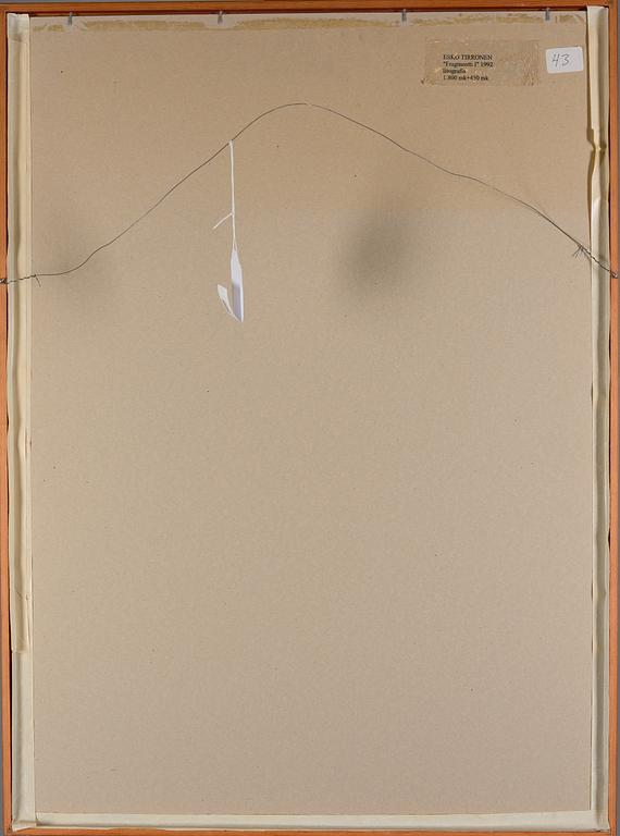 ESKO TIRRONEN, serigrafi, signerad och daterad -92, numrerad 18/75.