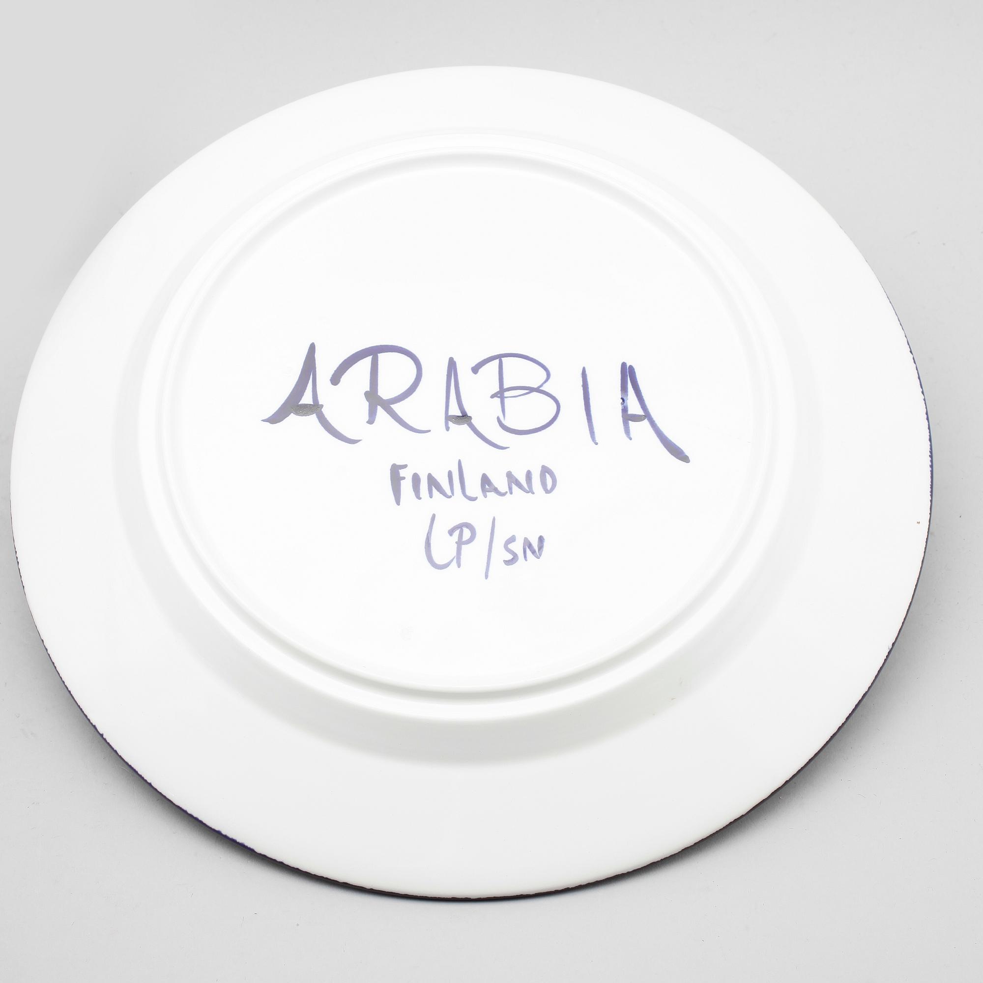 SERVISDELAR, 8 delar, porslin, "Valencia" Ulla Procopé, Arabia, Finland, 1970-tal.