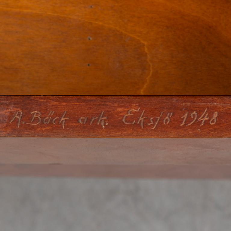 AXEL BÄCK,  a mahogany cabinet from Eksjö, 1948.