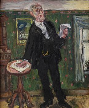 Olle Nordberg, Interior with a Man.