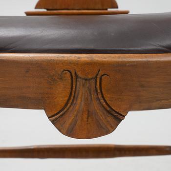 A pair of Swedish rococo armchairs, mid 18th century.