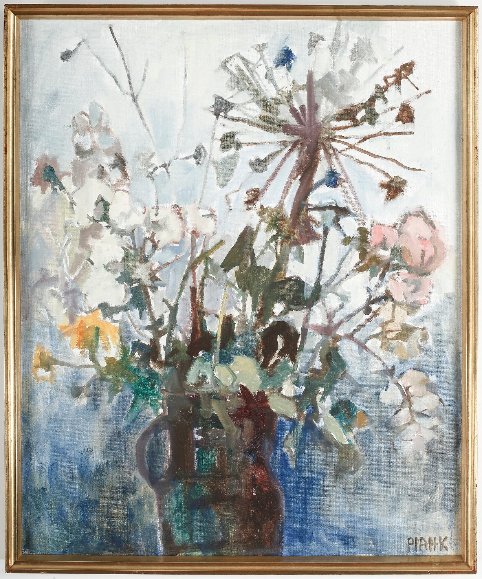 PIA HESSELMARK-CAMPBELL, olja på duk. Signerad.