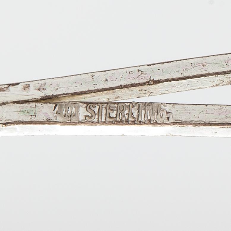 Björn Weckström, A sterling silver and acrylic necklace "Space apple". Lapponia 1978.