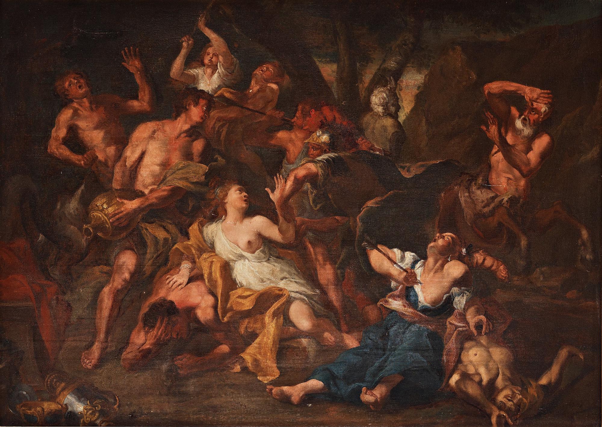 JEAN FRANCOIS DE TROY, hans krets. Uppfordrad duk 92,5 x 129 cm.