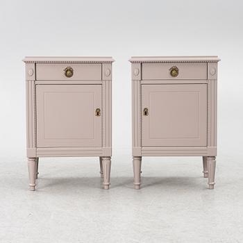 Nightstands, a pair, "Signum Gustavus", late 20th century.