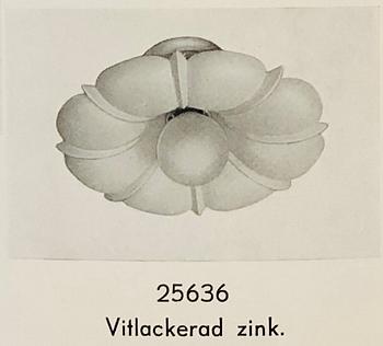 Erik Tidstrand, a set of three ceiling/wall lamps model "25636", Nordiska Kompaniet, 1920s.