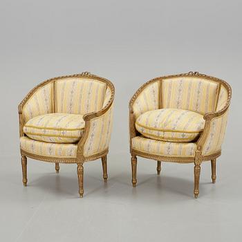 BERGERER, ett par, Louis XVI-stil, omkr år 1900.