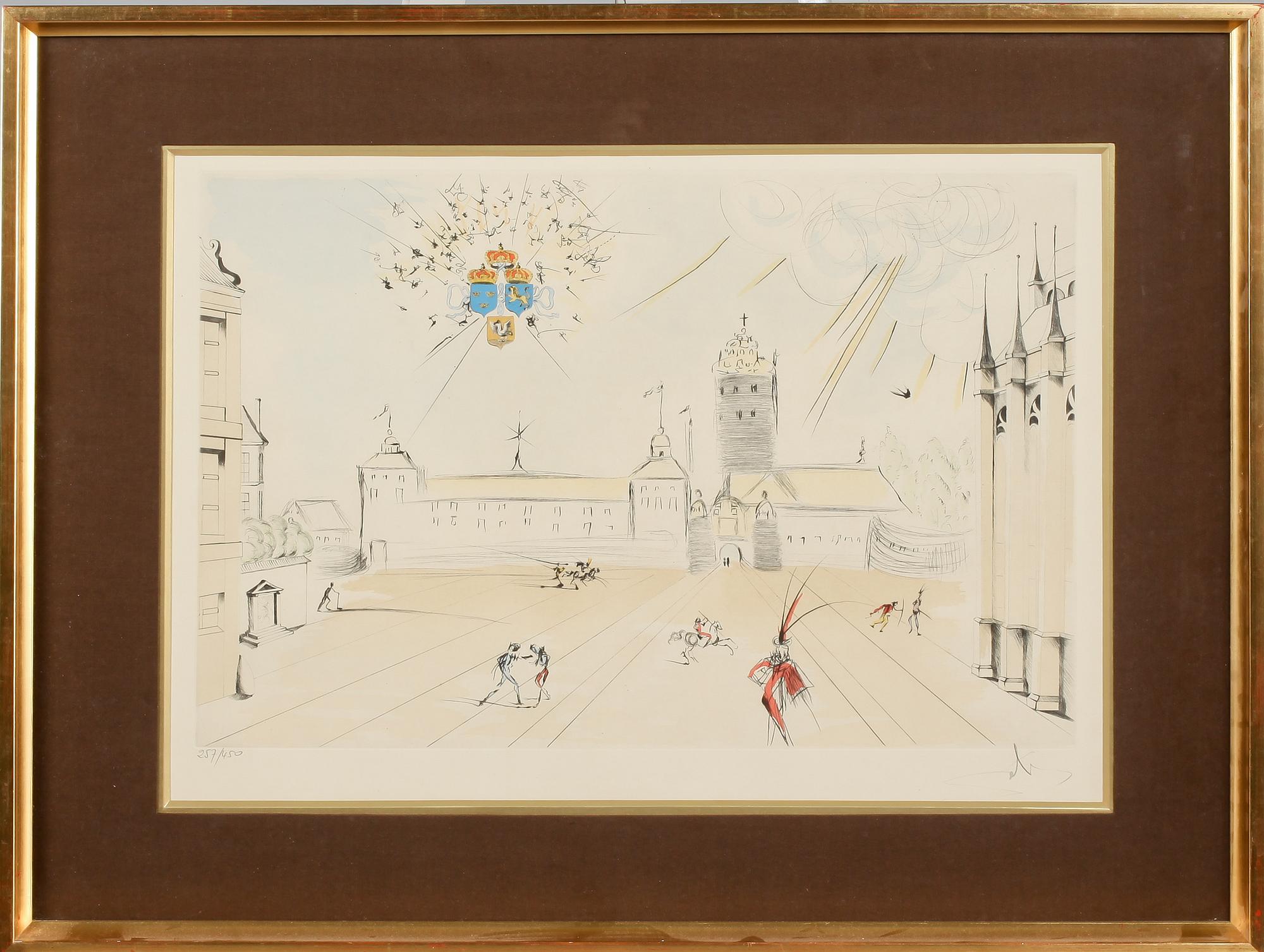 SALVADOR DALÍ, färgetsning, 1976, signerad och numrerad 257/450.