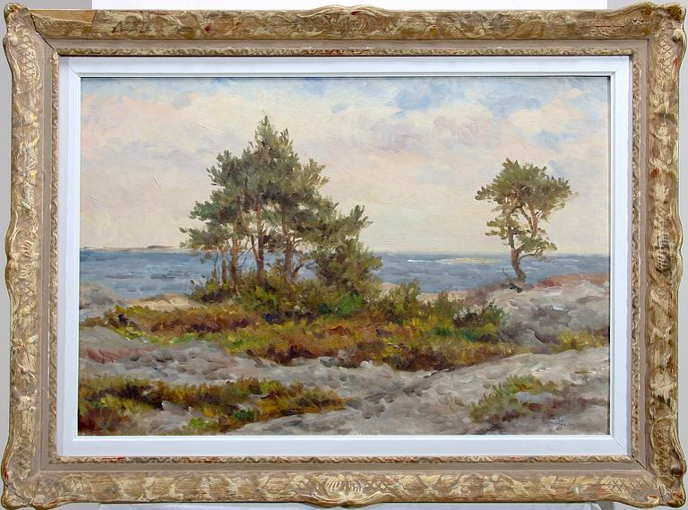 ROLF MELLSTRÖM, olja på pannå, sign o dat 1949.