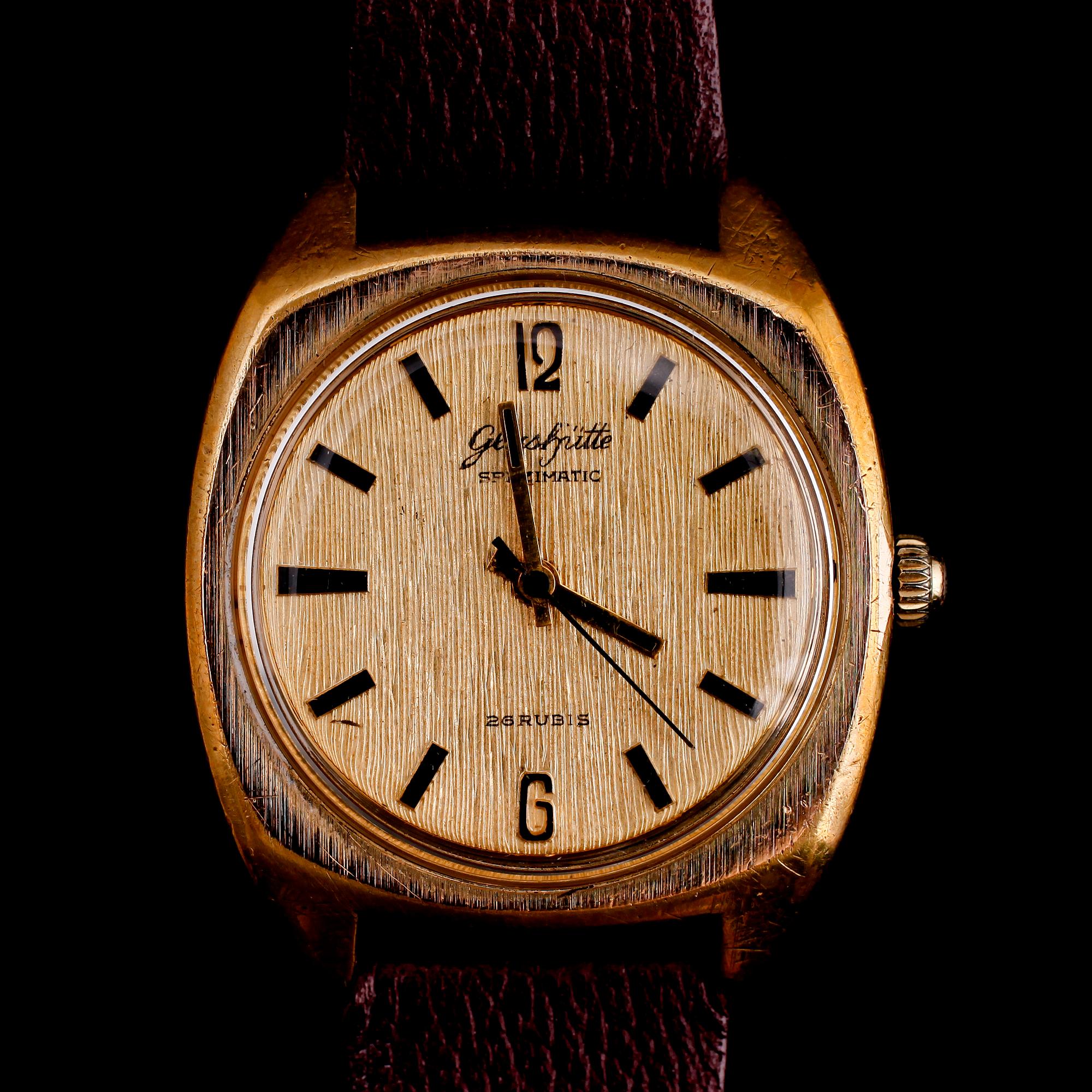 ARMBANDSUR, Glashütte, Spezimatic 28 rubis, 1960-/70-tal.