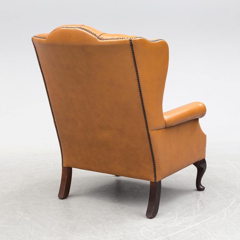 FÅTÖLJ, Engelsk stil, sent 1900-tal.