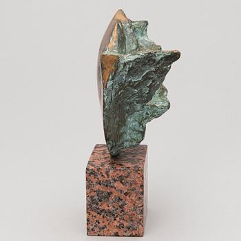 A bronze and granite sculpture, signed TR, dated 94, numbered 28/30.