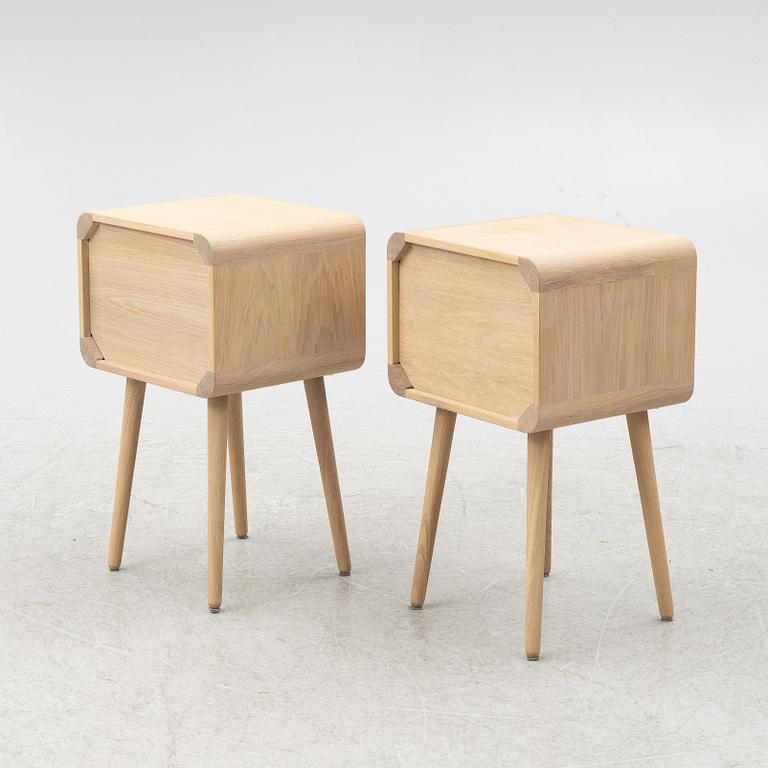 A pair of bedside tables, 'The Box One' Via Copenhagen.