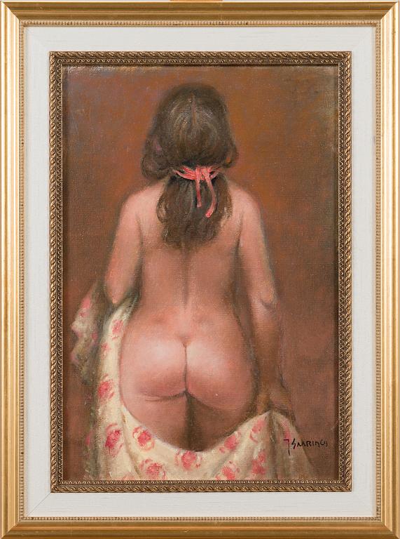 JUKKA SAARINEN, oil on canvas, signed.