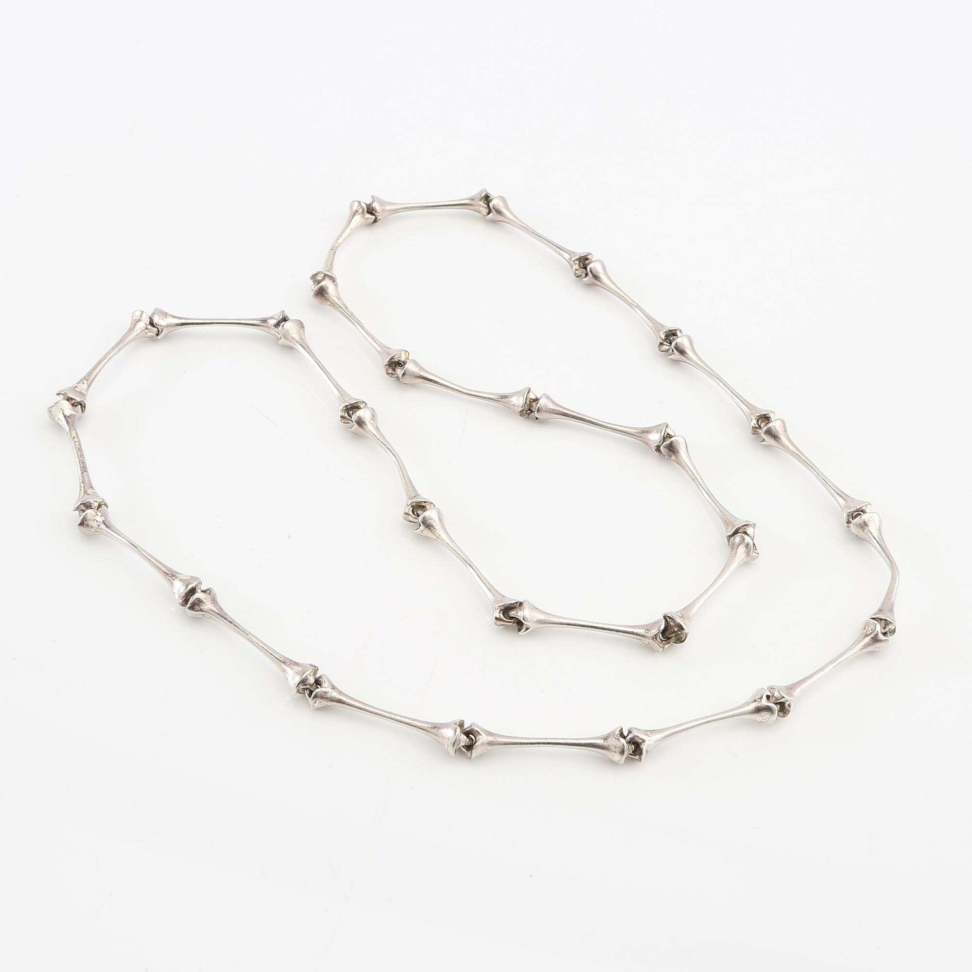 Björn Weckström, halsband silver "Aranda" Lapponia 1984.