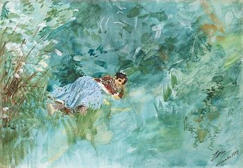120. Anders Zorn, "Flicka i gräset".