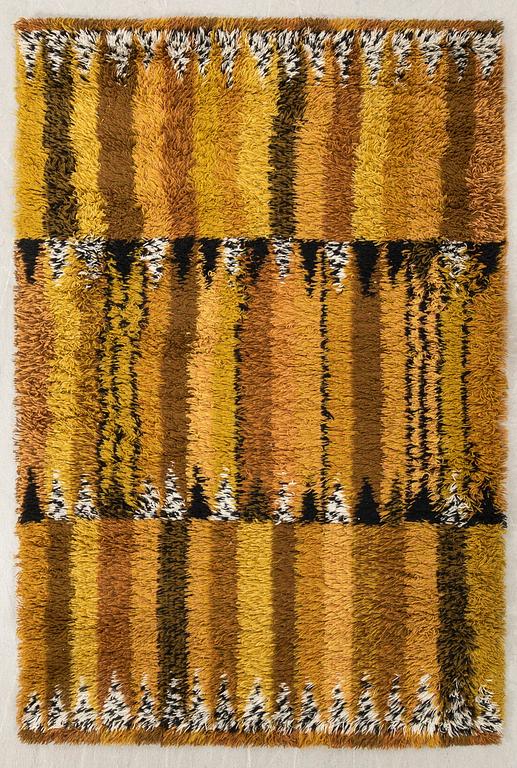 Marianne Richter, rya maskinvävd "Stegeborg" för Östergyllen Wahlbäcks fabriker Linköping ca 1200 cm.