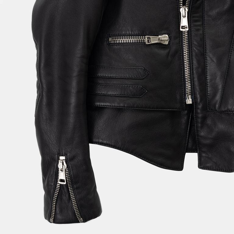 Balenciaga, a leather jacket, size 36.