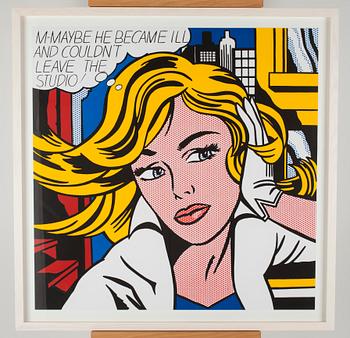 ROY LICHTENSTEIN, serigrafi, osignerad.