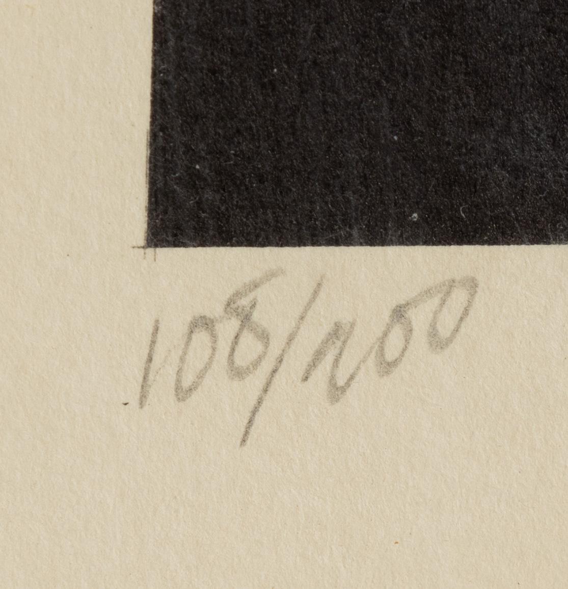 Carl Fredrik Reuterswärd, färglitografi. SIgnerad och numrerad 108/200.