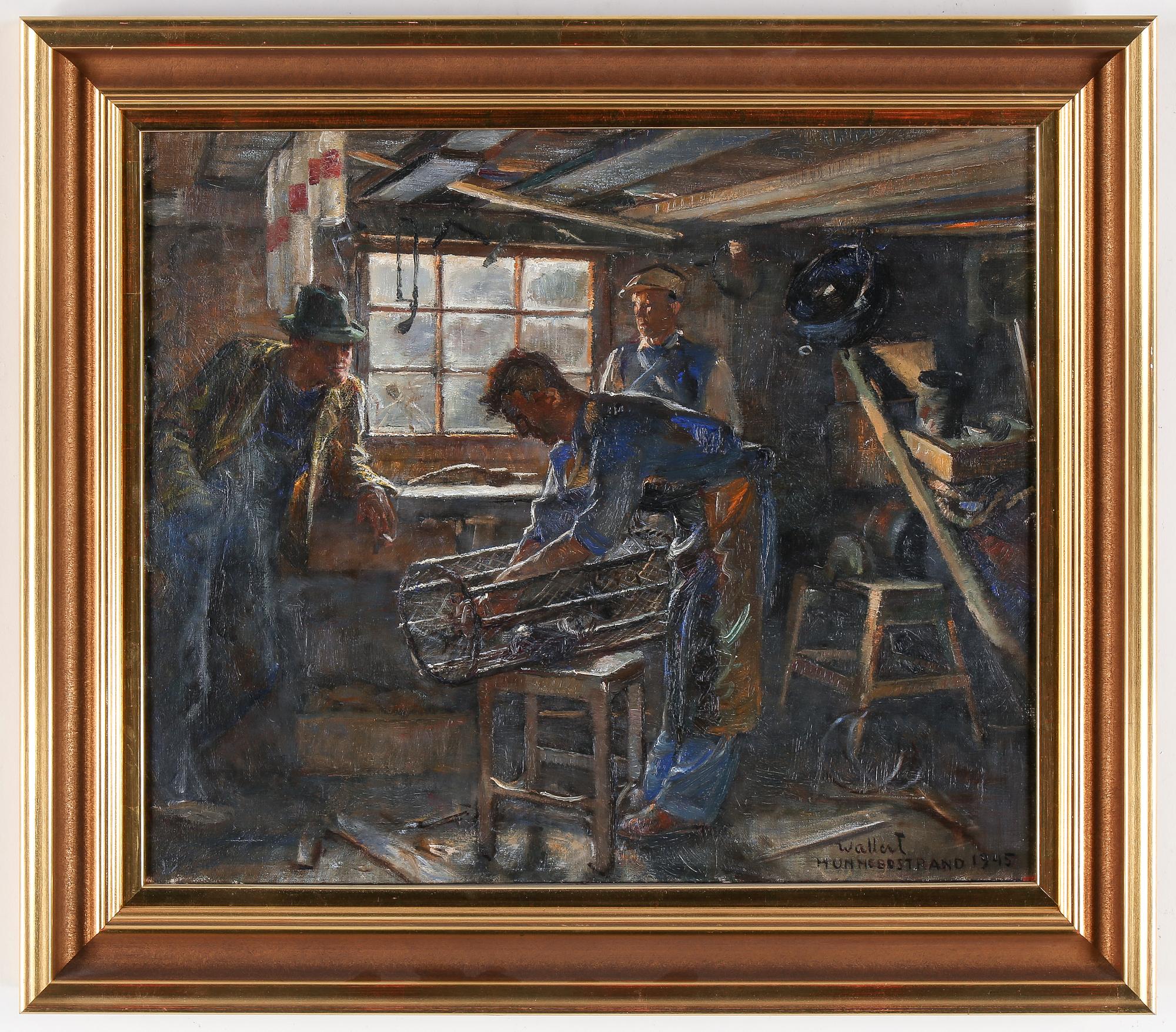 AXEL WALLERT, signerad samt daterad 1945.