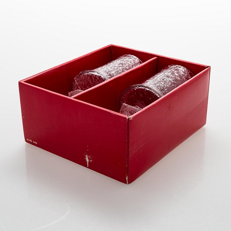 Timo Sarpaneva, A set of seven drinking glasses 'Juhlalasi', signed TS, Iittala. 1967-81.