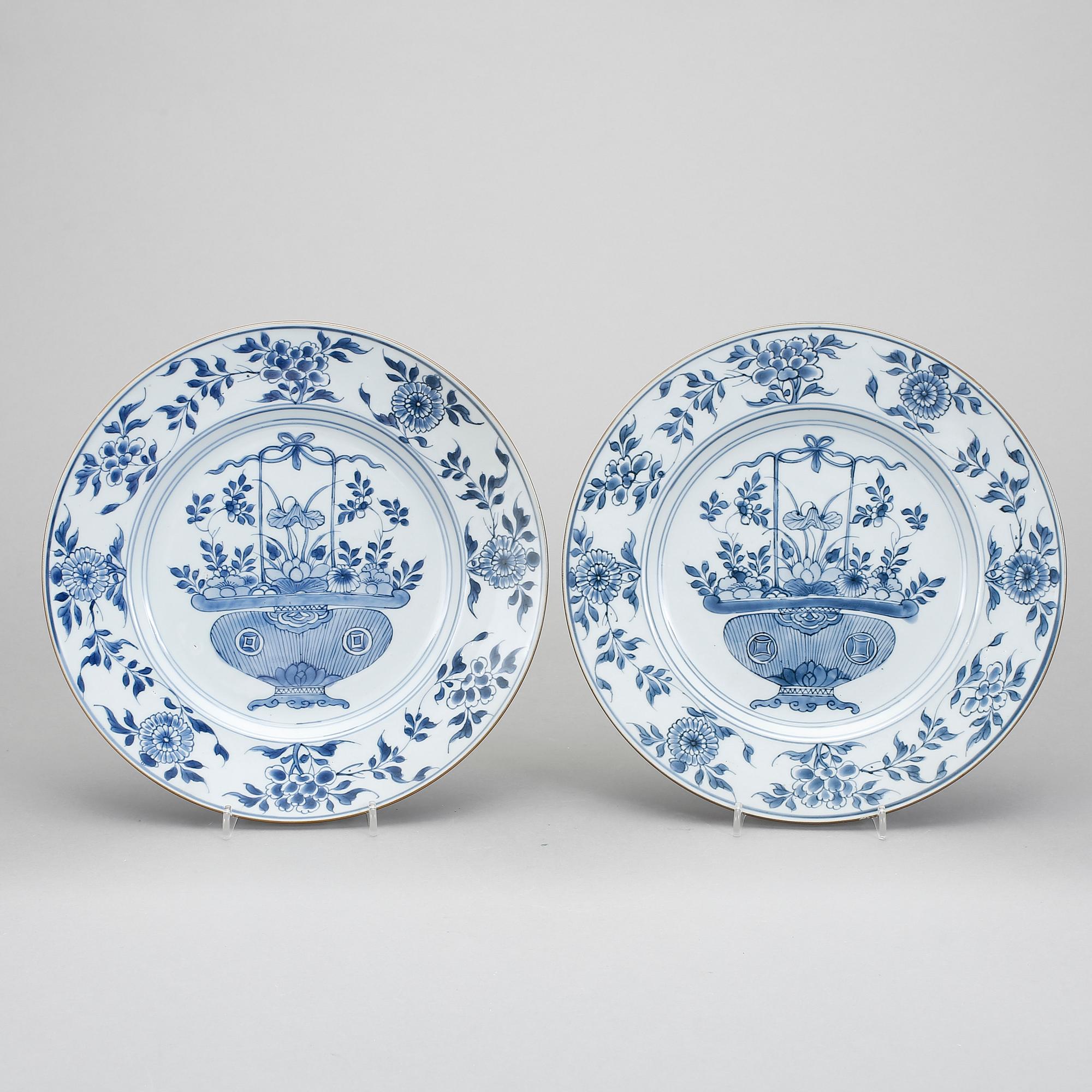 FAT, ett par, porslin, Kina, 1700-tal.