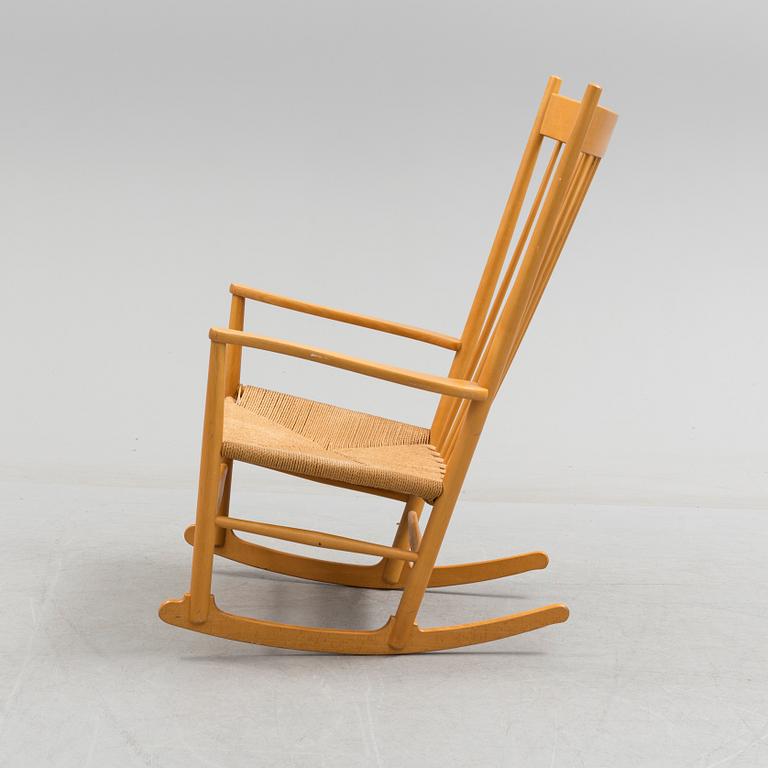 A 'J16' rocking chair, Hans J Wegner, F.D.B. Møbler, Denmark, second half of the 20th century.