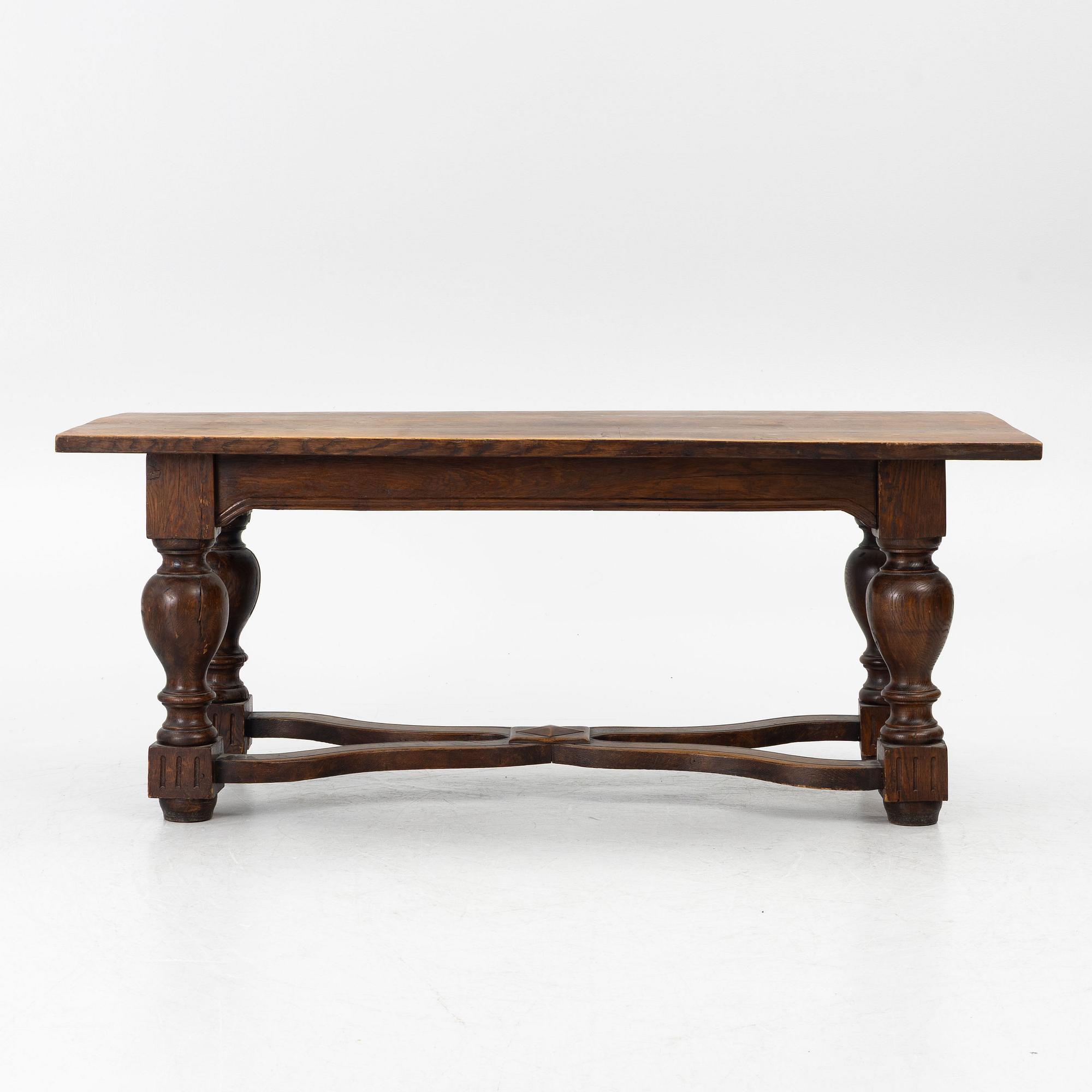 Library table, Baroque style, 19th century,