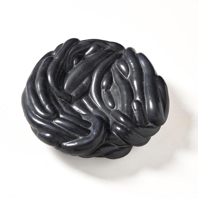 Mårten Medbo, a stoneware sculpture/dish,  "Slangfat", ed. 4/8, executed in his studio, 2008.