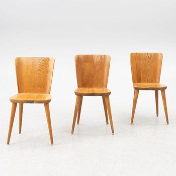 Göran Malmvall, chairs, 3 pcs, Svensk Fur.
