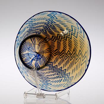 A Simon Gate 'Graal' glass vase, Orrefors 1919.