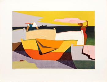 Halmstad Group fifty years, portfolio, with 6 color lithographs, signed and numbered 276/360.