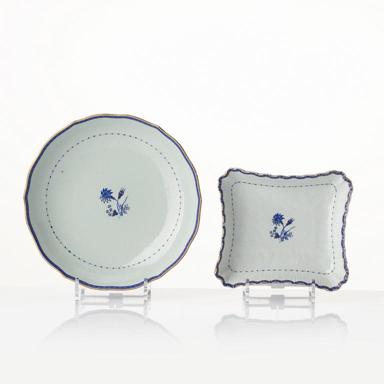 A 'Chinese Export' service, Qing dynasty, Jiaqing (1796-1820). (10 pieces).