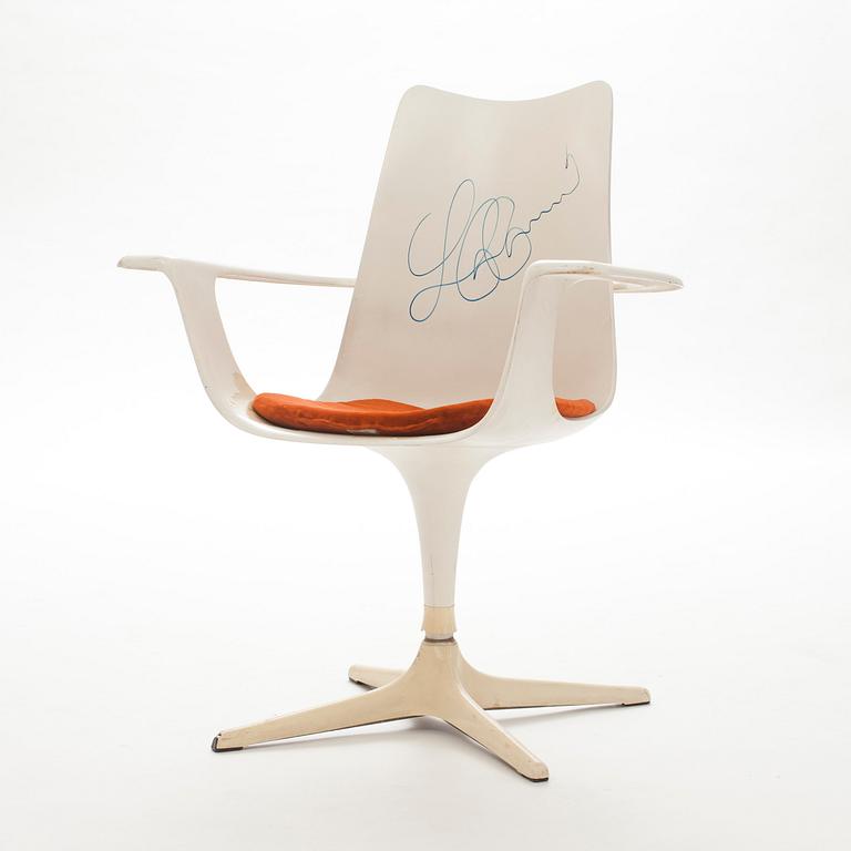 KARMSTOL, "Swivel Chair" Luigi Colani för Lusch, 1971.