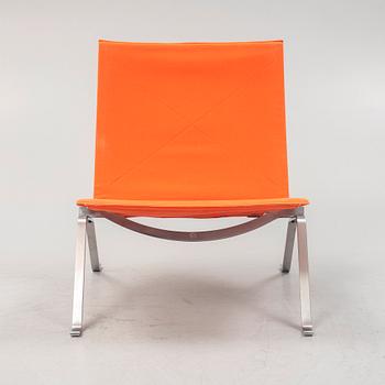 Poul Kjaerholm, a pair of 'PK-22' easy chairs, Fritz Hansen, Denmark, dated 1988.