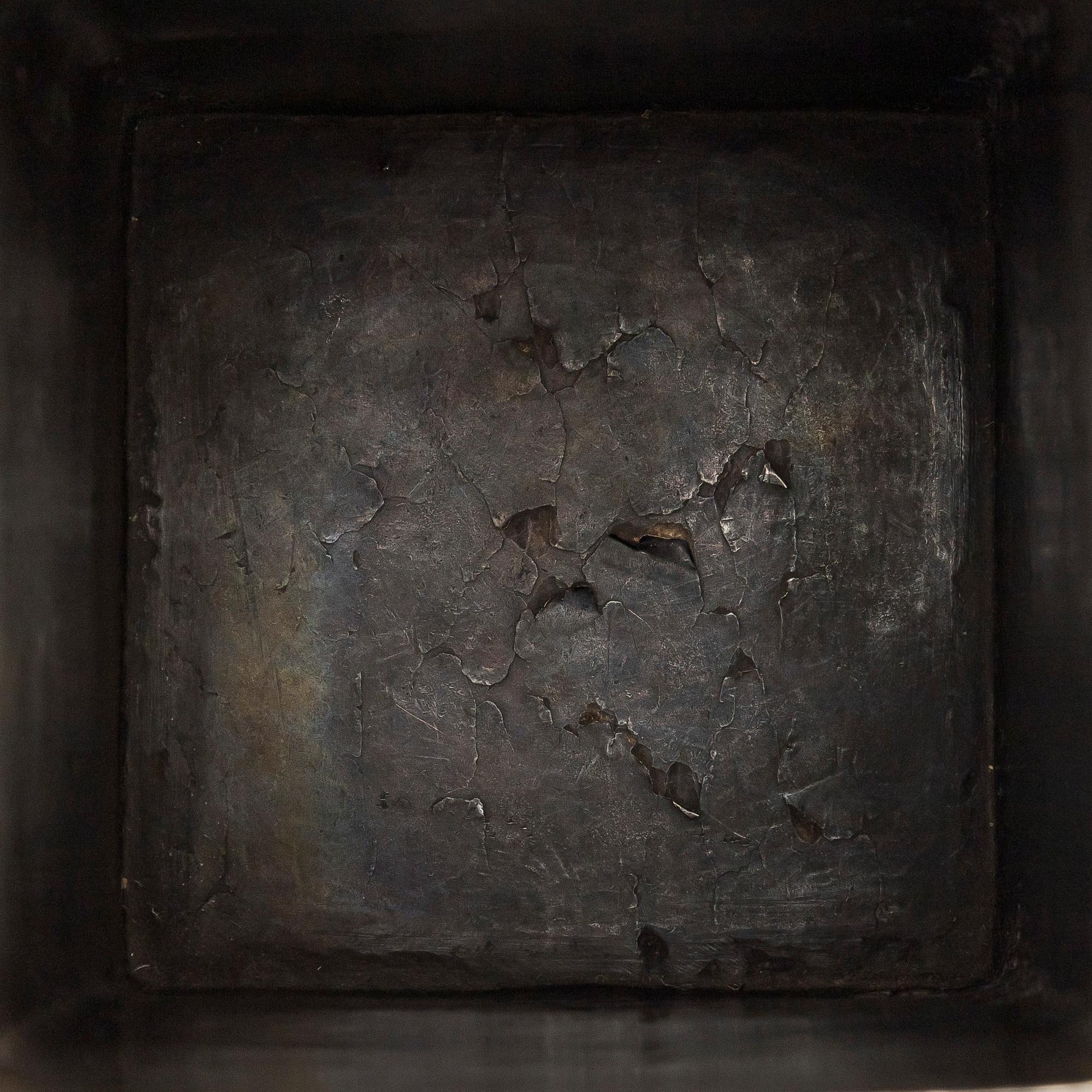 A Persian silver tea caddy, first half of the 20th century.