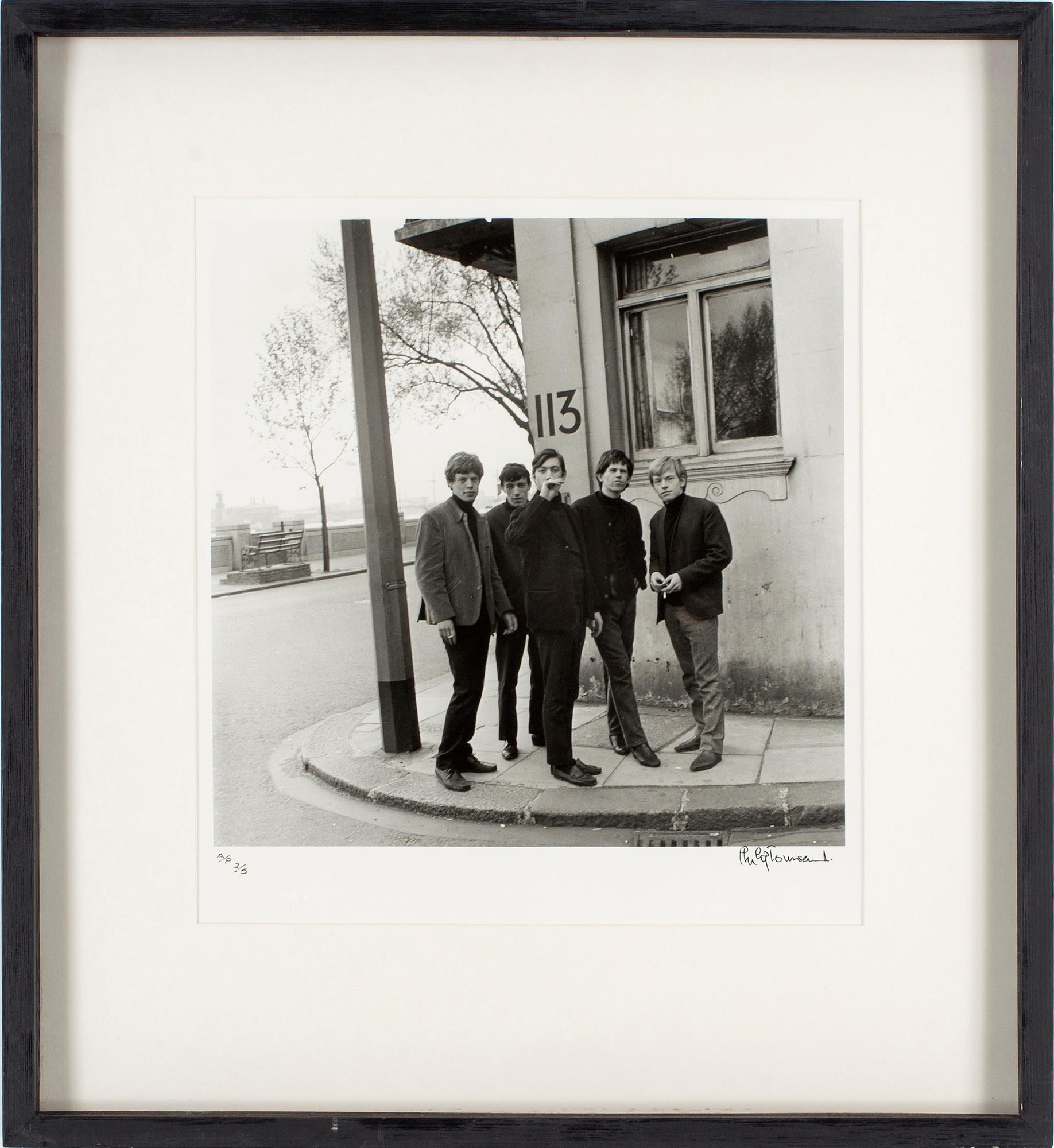 PHILIP TOWNSEND, gelatin silver print "Rolling Stones", signed  Philip Townsend and numbered A/P 2/5.