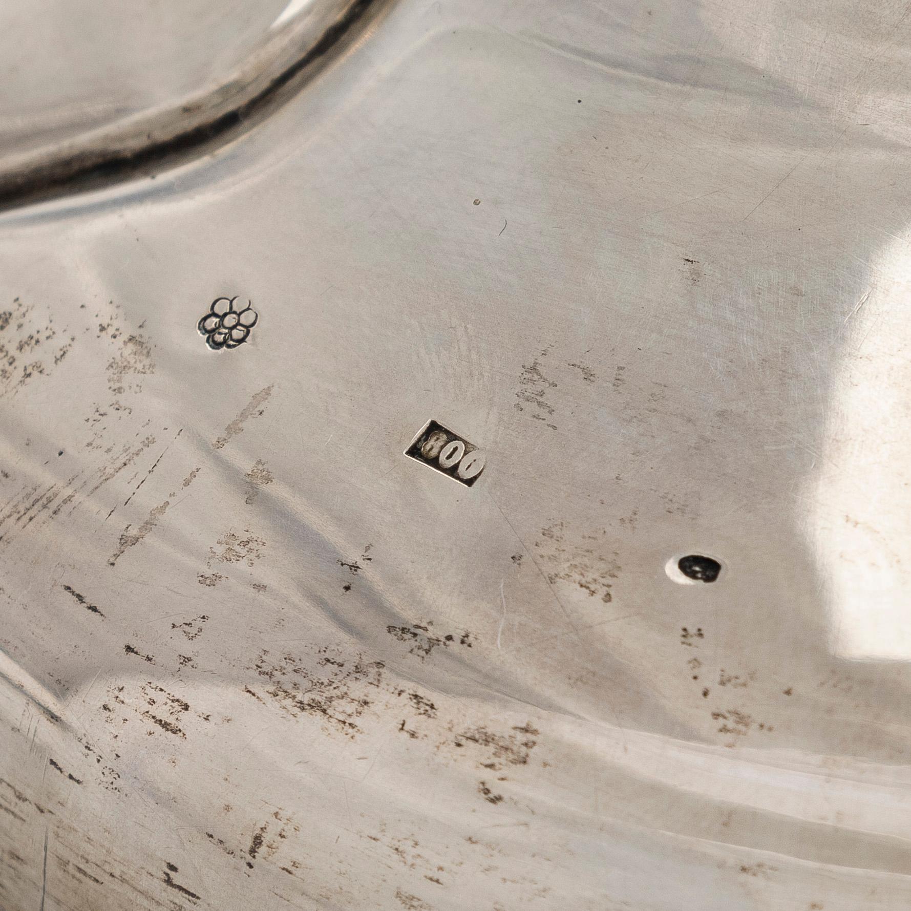 Two silver candelabra, Czechoslovakia, 1942-62.