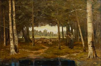 Unknown artist, Pastoral scene.