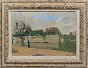 BÖRJE HEDLUND, olja på duk, signerad och daterad 47.